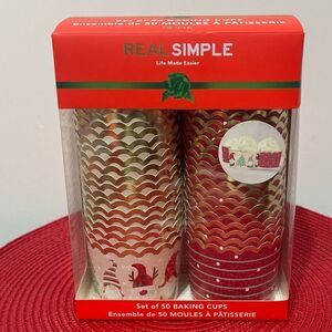 Real Simple Baking Cups Gnome 50 pieces NWT